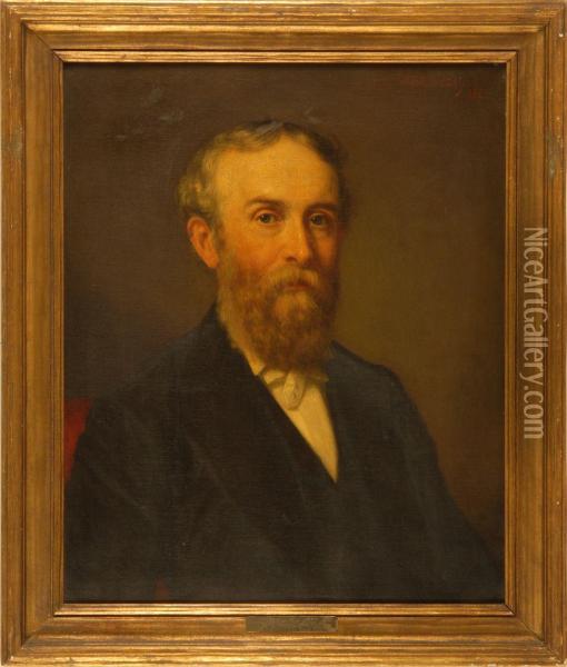 Portrait Of A Civil War General Oil Painting - George Peter Alexander