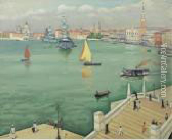 Le Grand Canal A Venise Oil Painting - Albert Marquet
