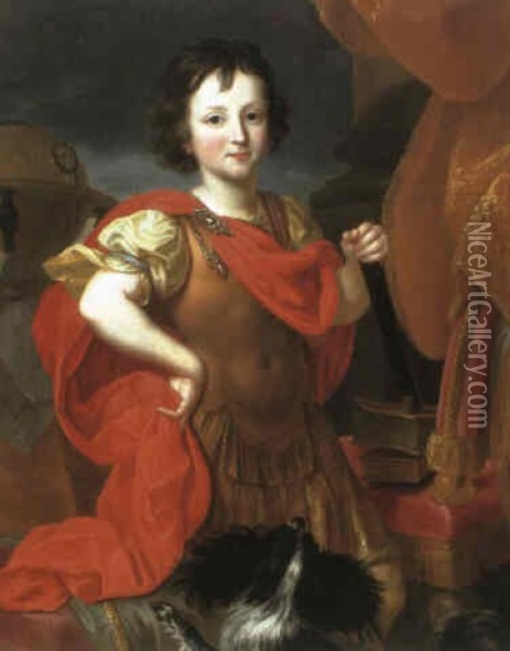 Portrait De Philippe De Bourbon... Oil Painting - Nicolas de Largilliere
