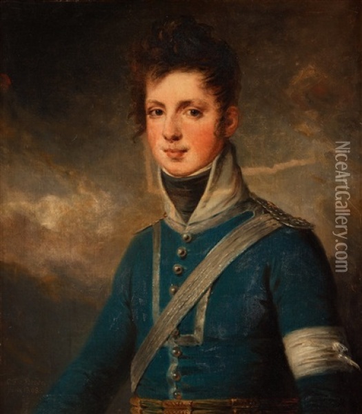 Carl Fredrik Reinhold Von Essen (1789-1820) Oil Painting - Carl Fredrik van Breda