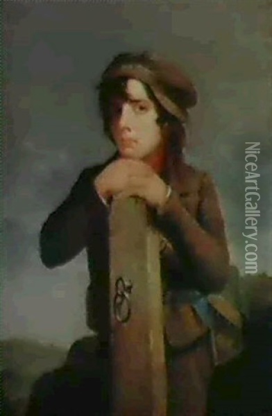 The Young Itinerant Oil Painting - James Henry Beard