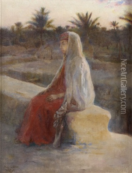 Soir A Nazareth Oil Painting - Paul Alexandre Alfred Leroy