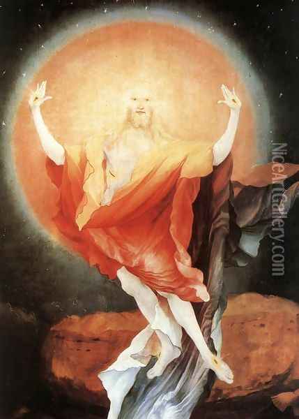 The Resurrection (detail 1) c. 1515 Oil Painting - Matthias Grunewald (Mathis Gothardt)
