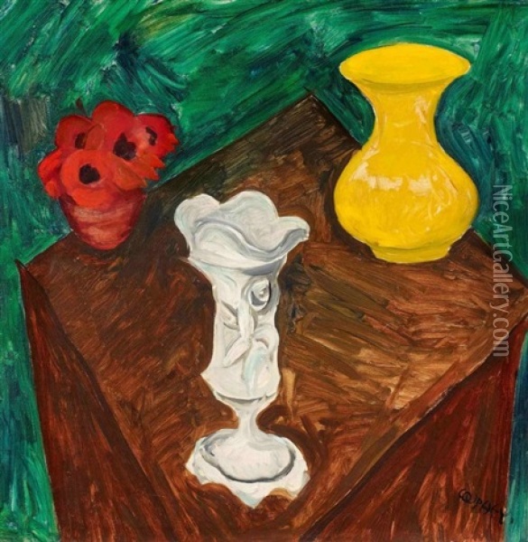 Drei Vasen Oil Painting - Walter Ophey
