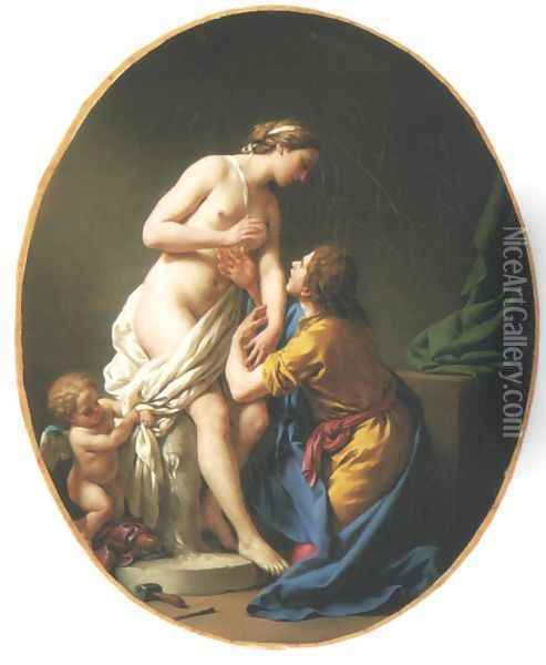 Pygmalion and Galatea Oil Painting - Louis Lagrenee