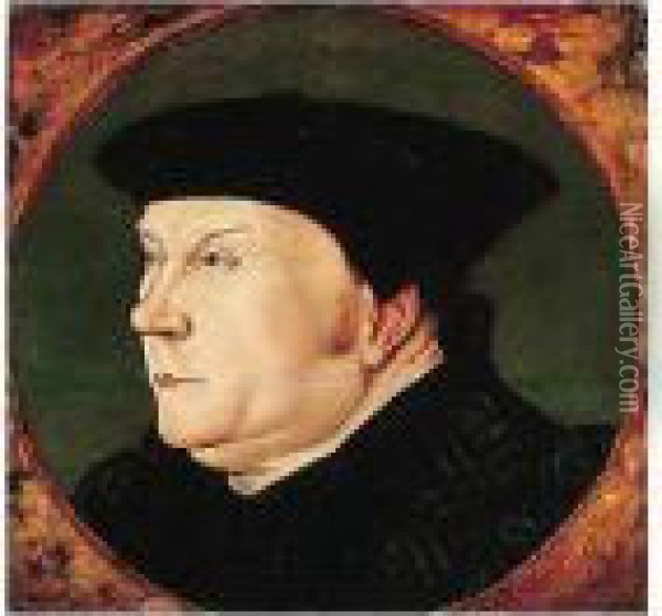 Portrait Of Thomas Cromwell, 1st Earl Of Essex (1485?-1540) Oil Painting - Hans Holbein the Younger