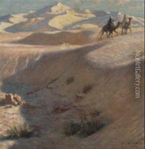 Chameliers Dans Les Dunes Oil Painting - Alphonse Etienne Dinet