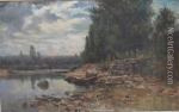 Paysage De Riviere Oil Painting - Adolphe Appian