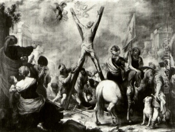 The Martyrdom Of Saint Andrew Oil Painting - Bartolome Esteban Murillo