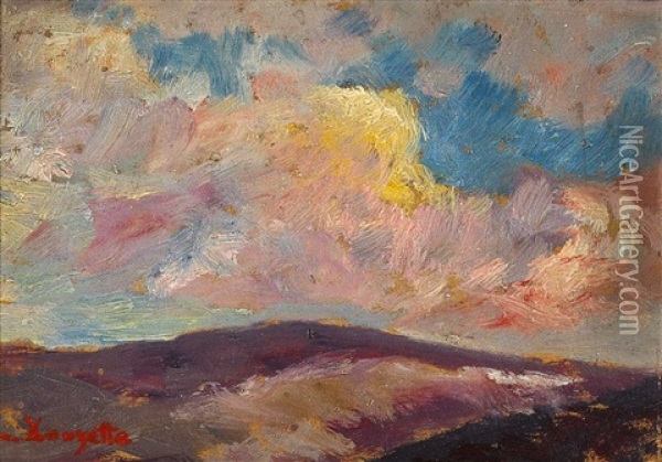 Landschafts (study) Oil Painting - Louis Douzette