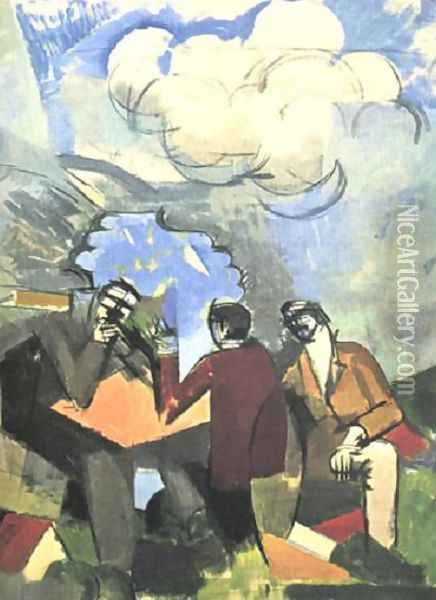 Sketch for The Conquest of the Air Oil Painting - Roger de La Fresnaye
