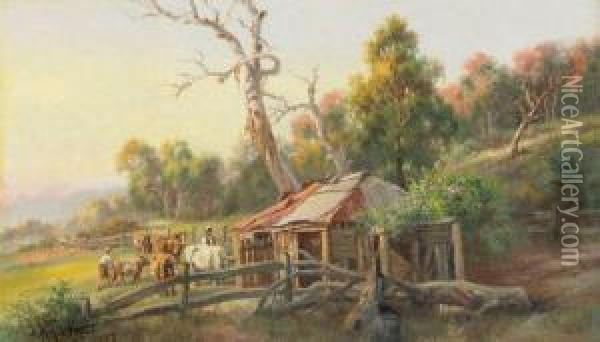 A Use For The Old Home Oil Painting - James Alfred Turner