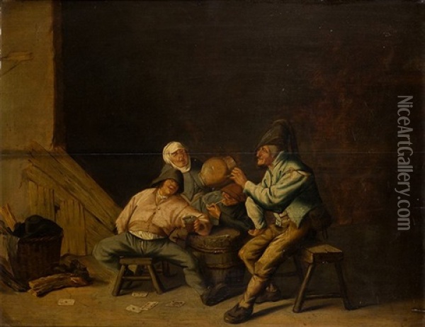 Interior Con Fumadores Oil Painting - Adriaen Jansz van Ostade
