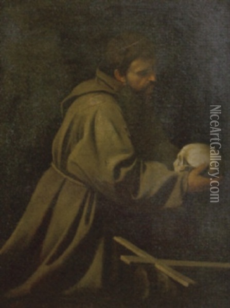 San Francesco In Meditazione Oil Painting -  Caravaggio