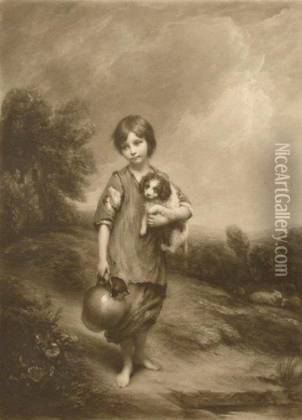 The Young Cottager Oil Painting - Thomas Gainsborough