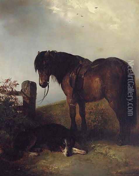 Loyal Companions Oil Painting - Edward Robert Smythe