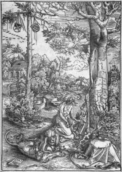 Die Buse Des Heiligen Hieronymus. Oil Painting - Lucas The Elder Cranach