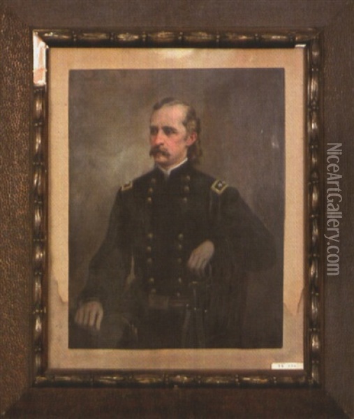 Portrait Of George Armstrong Custer Oil Painting - Lloyd Branson