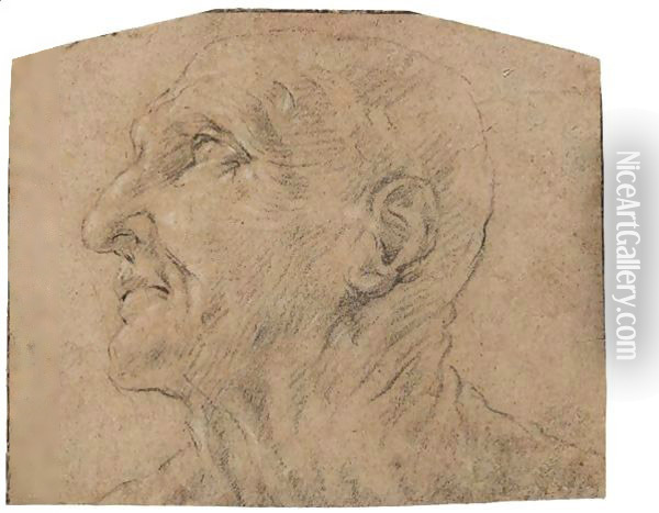 The Head Of Seneca Oil Painting - Guido Reni