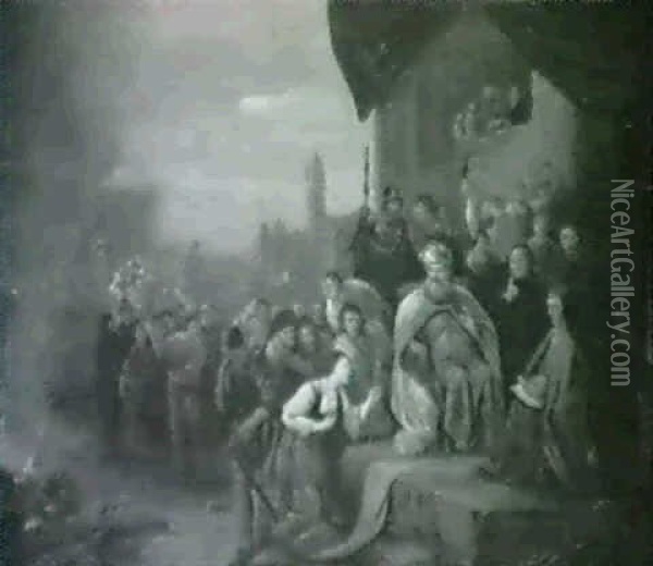 Thamer Zeight Juda Ring Und Stab Oil Painting -  Rembrandt van Rijn