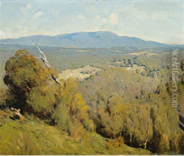Yarra Valley Landscape Oil Painting - Theodore Penleigh Boyd