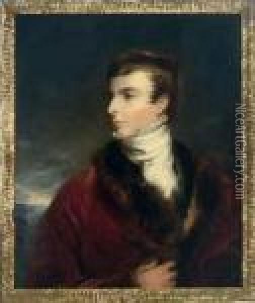 Portrait Of John Arthur Douglas Bloomfield, 2nd Baron Bloomfield(1802-1879) Oil Painting - Sir Thomas Lawrence