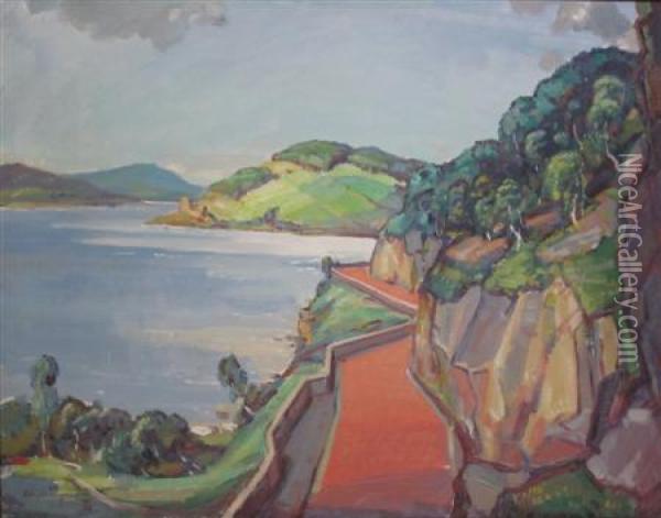 The Loch Road Oil Painting - Charles Hemingway