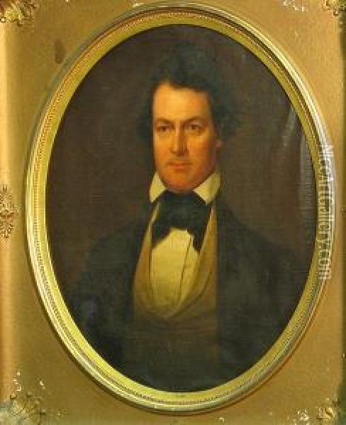A Portrait Of Edwin Forrest Oil Painting - Junius Brutus Stearns