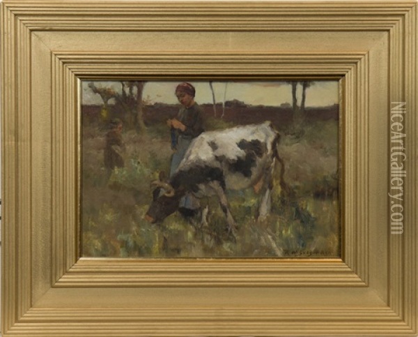 Out To Pasture Oil Painting - Robert McGregor