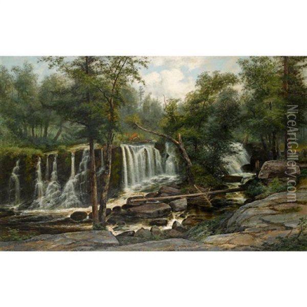 Falls Oil Painting - Christopher H. Shearer