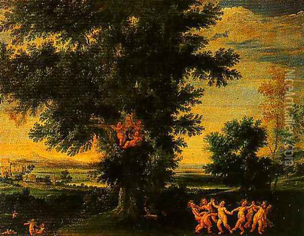 Cupids Dance Oil Painting - Francesco Albani