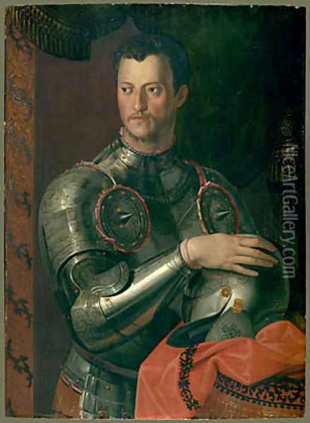 Cosimo I de Medici Oil Painting - Agnolo Bronzino