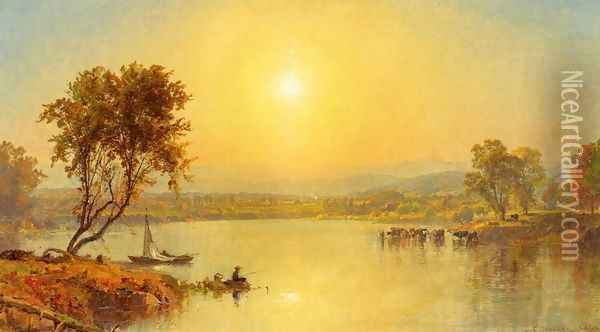 On the Susquahana River Oil Painting - Jasper Francis Cropsey