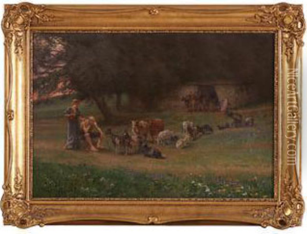 Historisk Scene Oil Painting - Marcus Gronvold