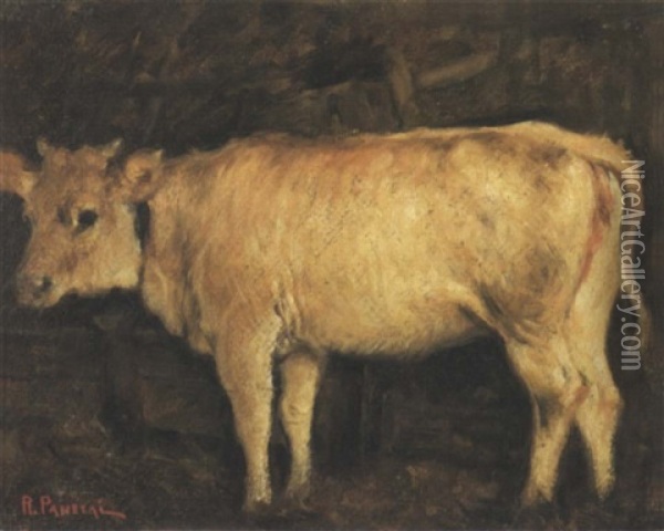 Vache Oil Painting - Ruggero Panerai
