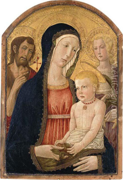 The Madonna And Child Oil Painting - Benvenuto Di Giovanni Guasta