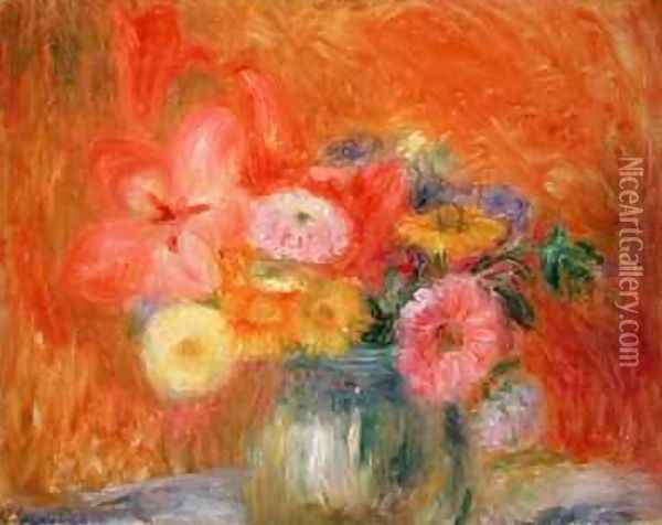 Bowl of Flowers Oil Painting - William Glackens