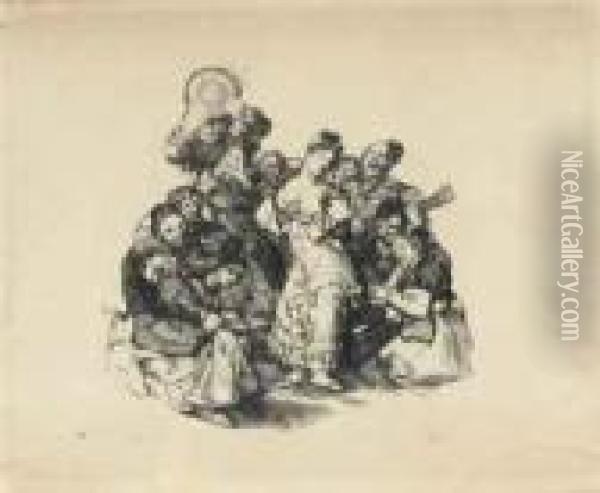 El Vito - The Andalusian Dance Oil Painting - Francisco De Goya y Lucientes
