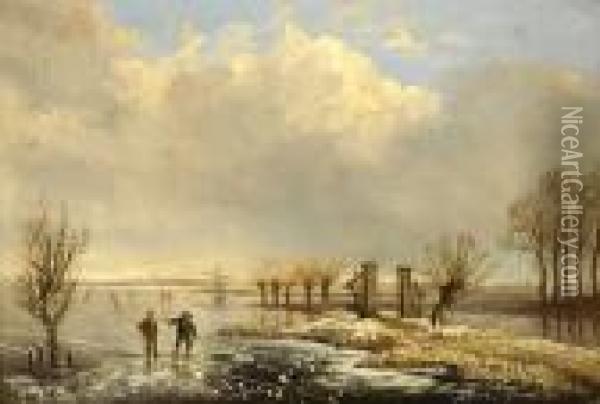 Icescape Oil Painting - Anthonie Jacobus Van Wyngaerts