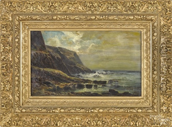 Coastal Scene Oil Painting - Carl Philipp Weber