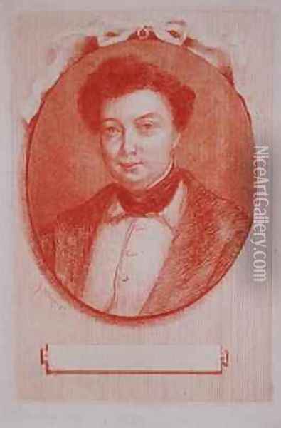Portrait of Alexandre Dumas pere 1803-70 Oil Painting - J. Hanriot