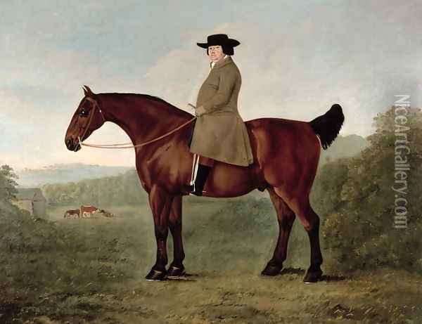 Robert Bakewell on Horseback Oil Painting - John Boultbee