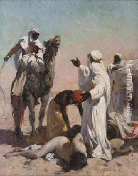 The Slavers Oil Painting - W. Emery Vizkelety