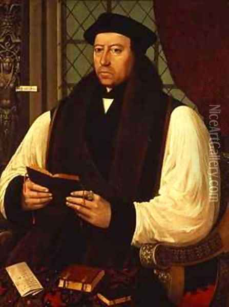 Portrait of Thomas Cranmer 1489-1556 Oil Painting - Gerlach Flicke