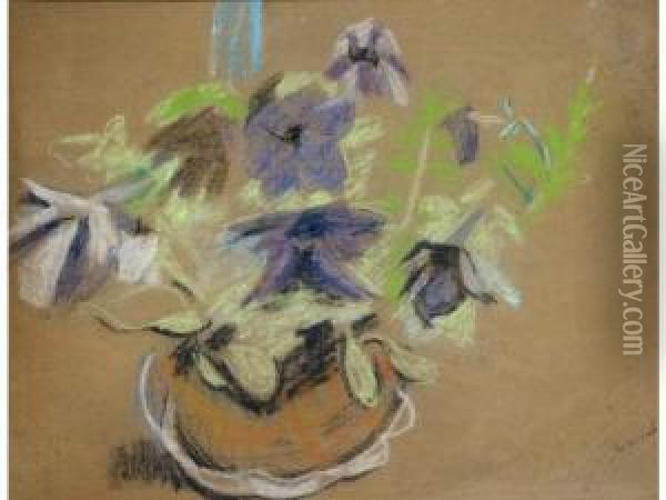 Fleurs Dans Un Vase Oil Painting - Jacqueline Marval