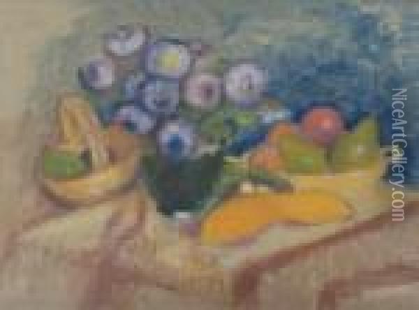 Fruits Et Fleurs Oil Painting - Georges Lemmen