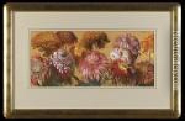 Chrysanthemums Oil Painting - Leon Wyczolkowski