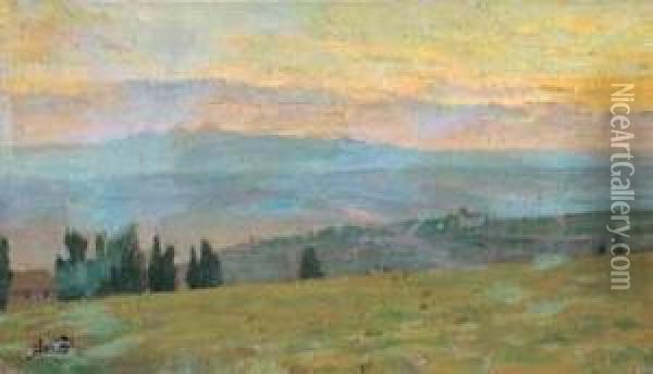 Paesaggio Oil Painting - Francesco Gioli
