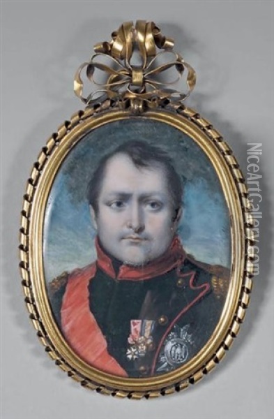 Portrait De L'empereur Napoleon 1er Oil Painting - Jean Desire Muneret