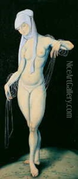 Stehende Venus Oil Painting - Hans Baldung